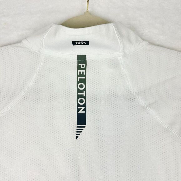 Rhone Peloton Half Zip Pullover Size Large White Long Sleeve - Picture 6 of 8